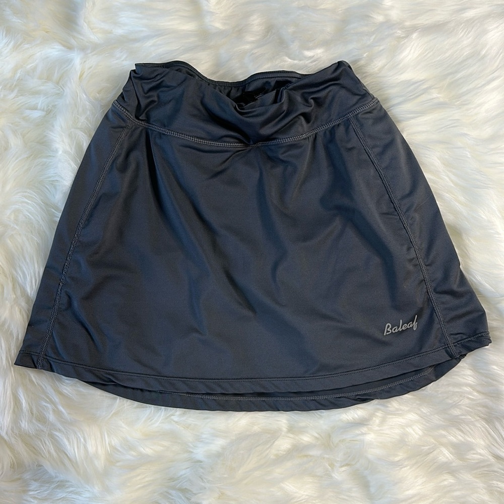 Grey Golf/Tennis Skirt with Built-In Shorts & Pockets | Size XS | Baleaf